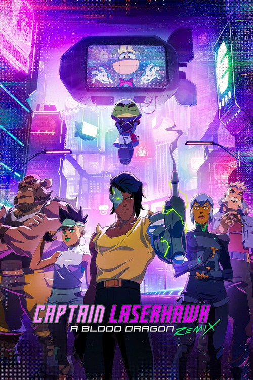 پوستر Captain Laserhawk: A Blood Dragon Remix